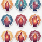 Yoga Symbols - Sticker Sheet v23